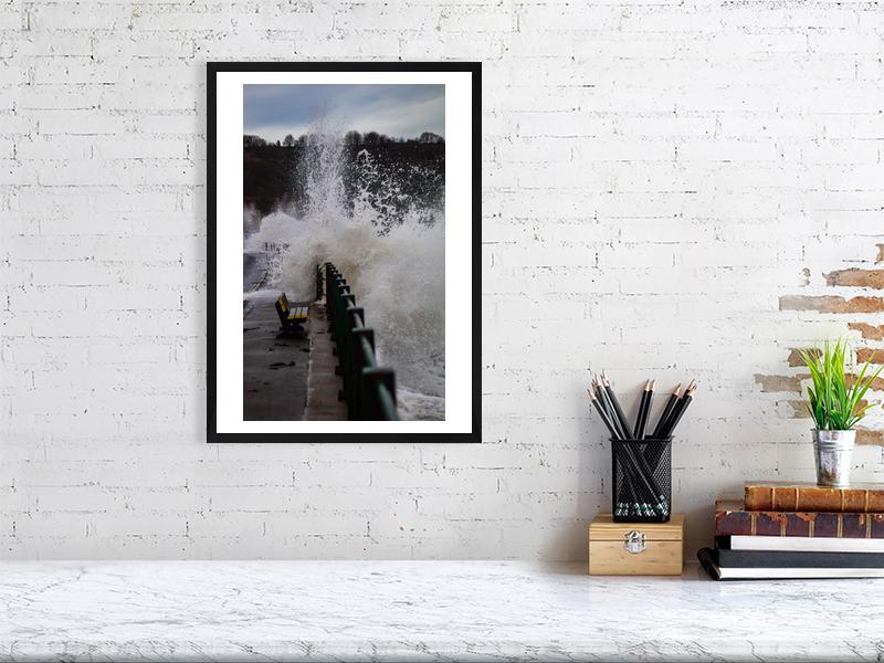 Storm Waves at Sandsend, New Year's Day | North Yorkshire Coastal Fine Art Print