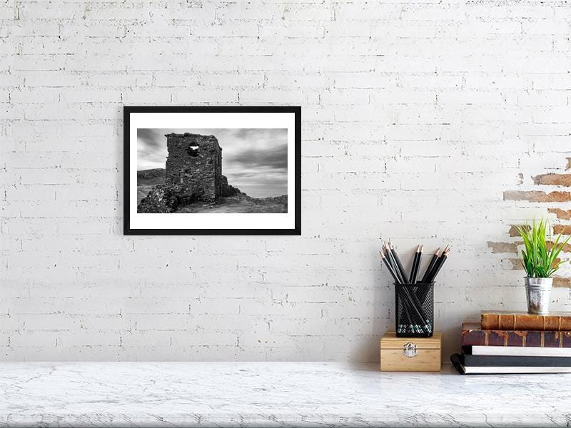 Three Castle Head, Mizen Head | Monochrome Irish Landscape Fine Art Print | County Cork