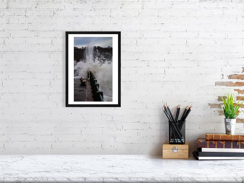 Storm Waves at Sandsend, New Year's Day | North Yorkshire Coastal Fine Art Print