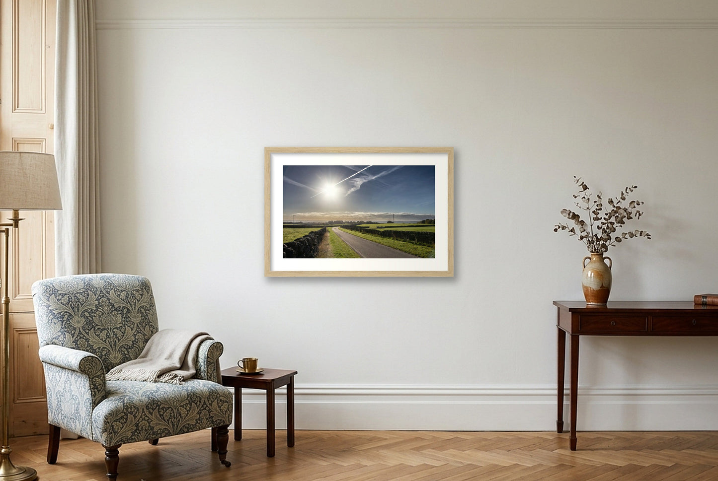 Low Ash in Autumn — 45×30cm, 18×12" Oak Frame