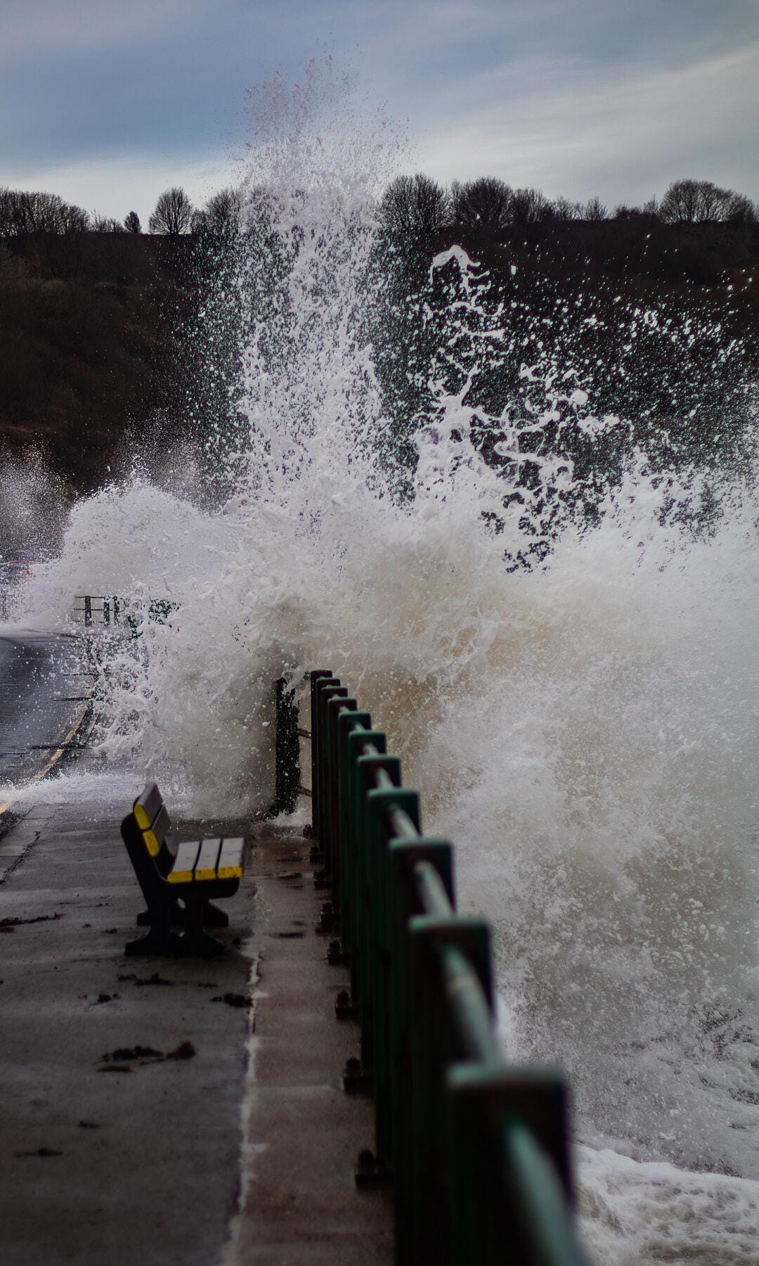 Storm Waves at Sandsend, New Year's Day | North Yorkshire Coastal Fine Art Print